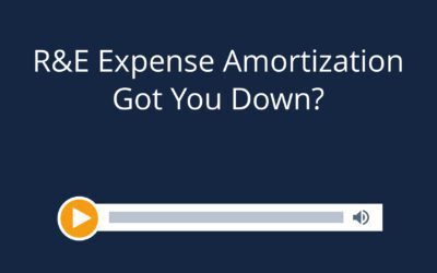 R&E Expense Amortization Got You Down?