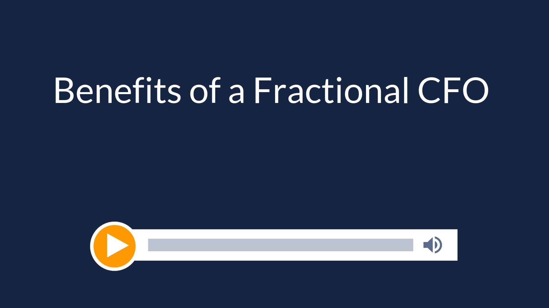 Benefits of a Fractional CFO