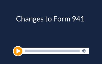 Changes to Form 941