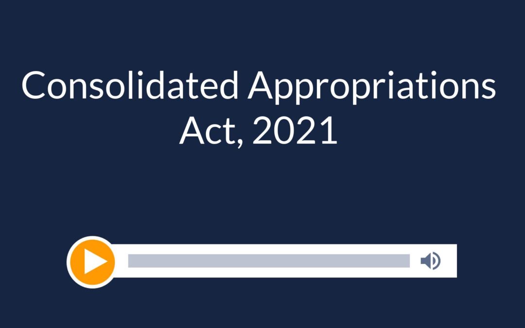 Consolidated Appropriations Act, 2021