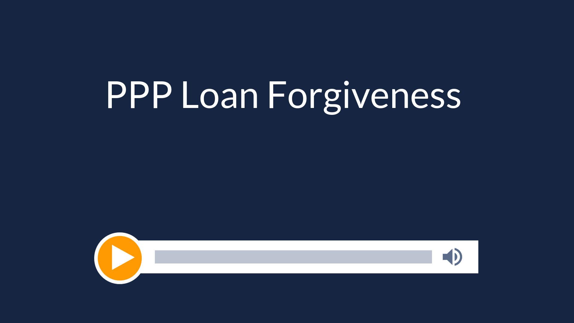 PPP Loan Forgiveness