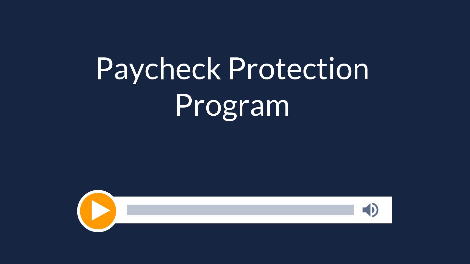 Paycheck Protection Program