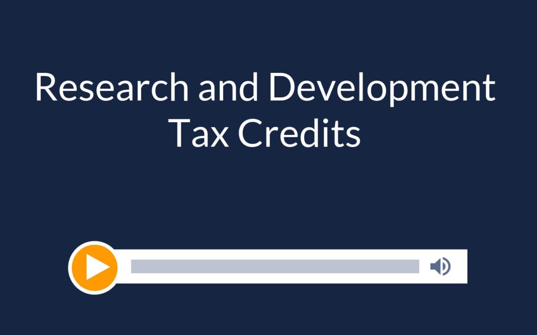 Research and Development Tax Credits