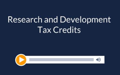 Research and Development Tax Credits