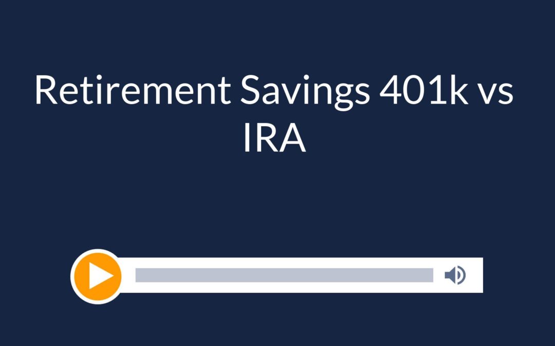 Retirement Savings 401k vs IRA