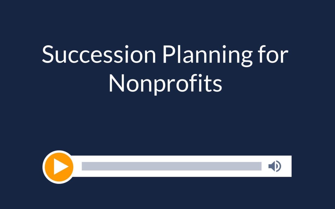 Succession Planning for Nonprofits