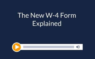 The New W-4 Form Explained